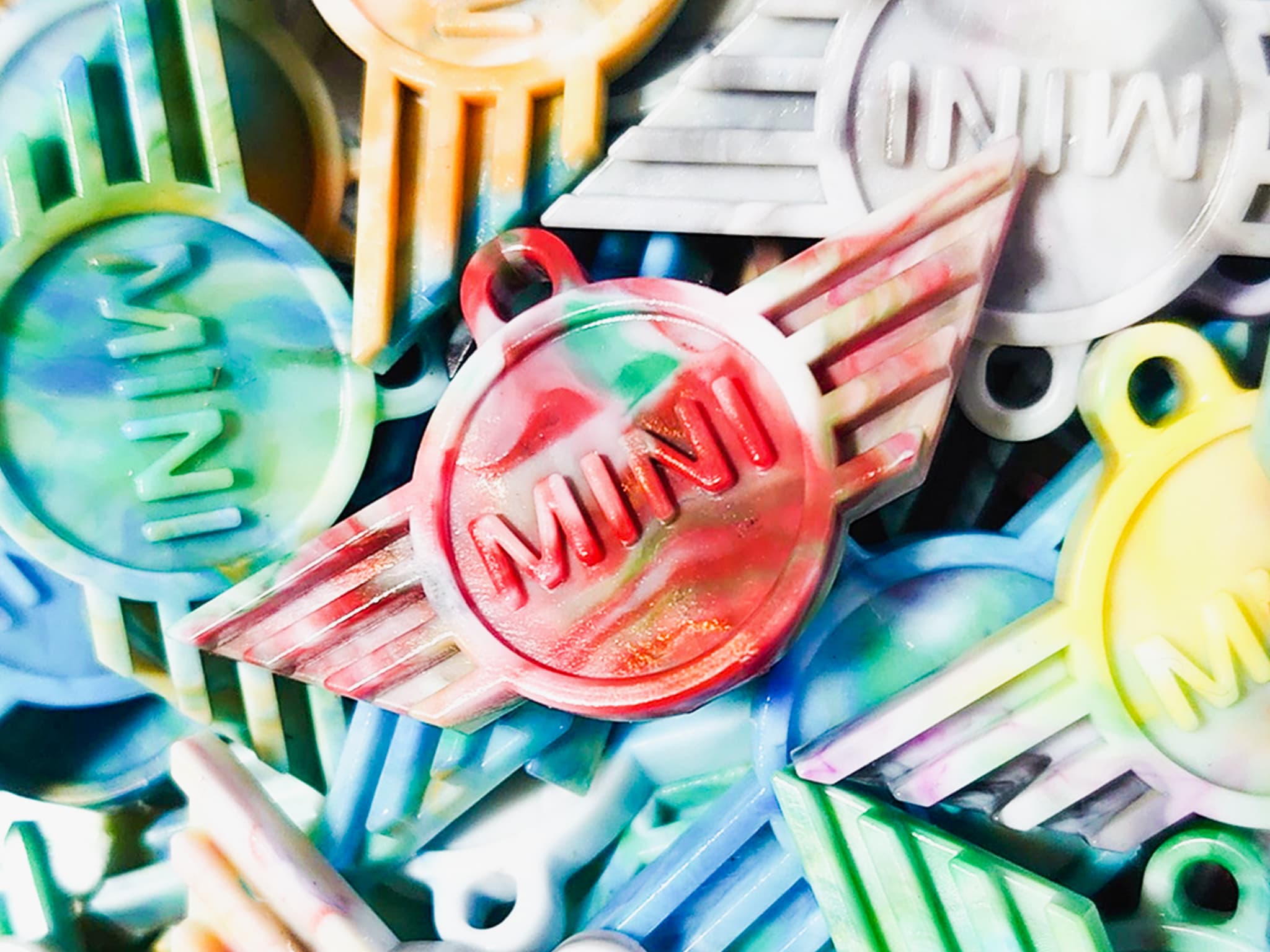 Brand Keyring アップサイクル・ロゴキーホルダー